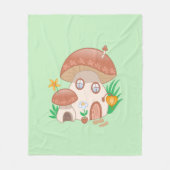 Couverture Polaire Whimsical Fairy Champagne House Green (Devant)