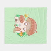 Couverture Polaire Whimsical Fairy Champagne House Green (Devant (Horizontal))