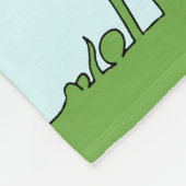 Couverture Polaire Whimsical, fleurs dessinées à la main (Coin)