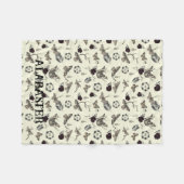 Couverture Polaire Whimsical Pastel Goth Personnalisé Baby Moth (Devant (Horizontal))