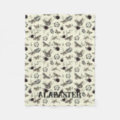 Couverture Polaire Whimsical Pastel Goth Personnalisé Baby Moth (Devant)