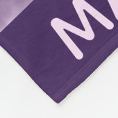 Couverture Polaire Whimsical Purple Moon Art Personalised (Coin)