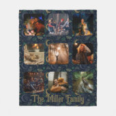 Couverture Polaire Whimsigoth Celestial | 9 Photo Family Collage (Devant)