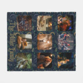 Couverture Polaire Whimsigoth Celestial | 9 Photo Family Collage (Devant (Horizontal))
