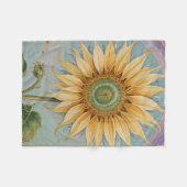 Couverture Polaire Whimsy de tournesol (Devant (Horizontal))