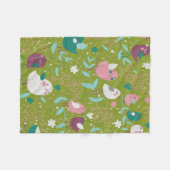 Couverture Polaire Whimsy Tweety Birds on Vines Fleece Blanket (Devant (Horizontal))