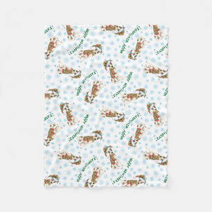 Couverture Polaire Whippet de Noël