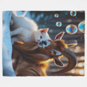 Couverture Polaire Whiskers et Hoves (Devant (Horizontal))