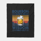 Couverture Polaire Whiskey Bourbon entre dans la sagesse sort (Devant)