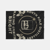 Couverture Polaire Whiskey Bourbon Making Spirits Bright Funny Christ (Devant (Horizontal))