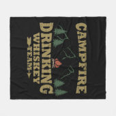 Couverture Polaire Whiskey cite d'amusants propos de campeurs de camp (Devant (Horizontal))