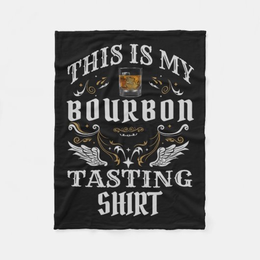 Couverture Polaire Whiskey Drôle C'Est Ma Dégustation Bourbon (Devant)