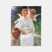 Couverture Polaire Whisperies d'Amour, Bouguereau (Devant)