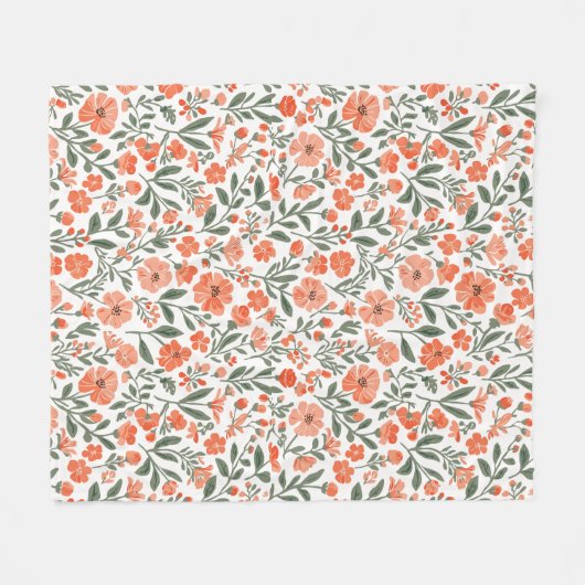 Couverture Polaire Whispering blossoms of grace (Devant (Horizontal))
