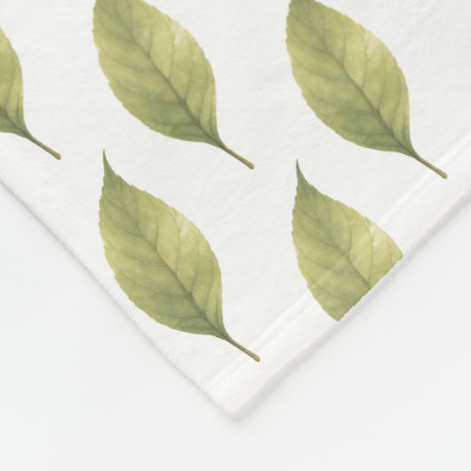 Couverture Polaire Whispering Leaves Sage (Coin)