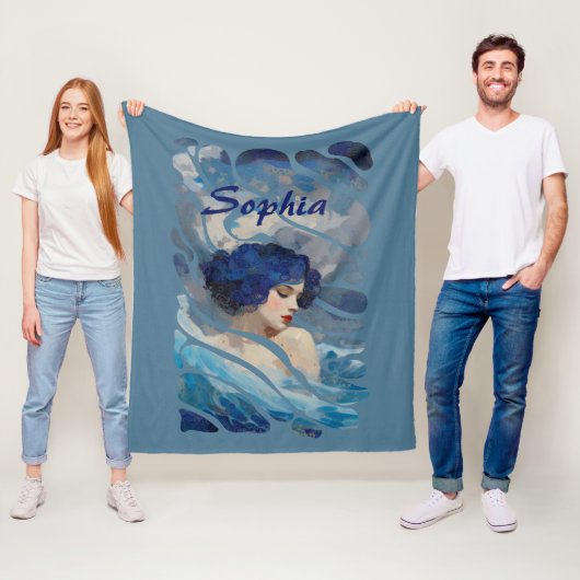 Couverture Polaire Whispers of the Ocean Goddess (En situation)