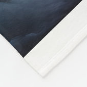 Couverture Polaire "Whispers of the Storm Abstract Face in the Clouds (Coin)