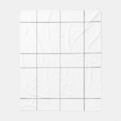 Couverture Polaire White black checked modern (Devant)