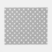 Couverture Polaire White cross stitches (Devant (Horizontal))