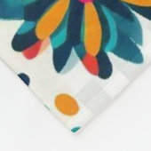 Couverture Polaire White mexican flowers (Coin)