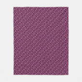 Couverture Polaire White ornament on a burgundy background. (Devant)