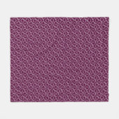 Couverture Polaire White ornament on a burgundy background. (Devant (Horizontal))