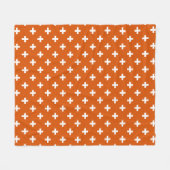 Couverture Polaire White polka crosses (Devant (Horizontal))