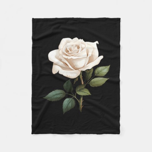 Couverture Polaire White Rose Graphic  (Devant)