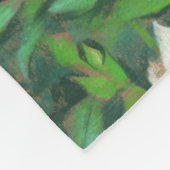 Couverture Polaire White roses, green leaves, beautiful flowers (Coin)