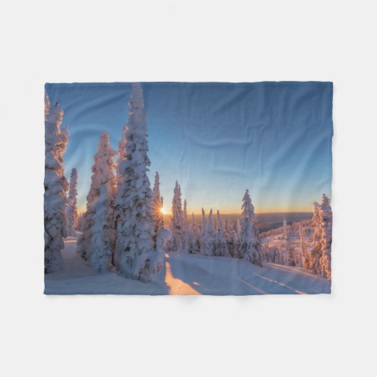 Couverture Polaire Whitefish, Montana (Devant (Horizontal))