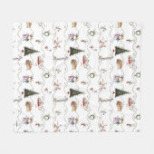 Couverture Polaire Whoville Christmas Garland Celebration (Devant (Horizontal))