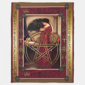 Couverture Polaire Wicca Pentacle Fleece Blanche (Devant)