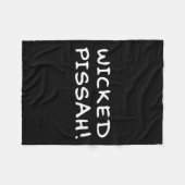 Couverture Polaire Wicked Ah! Funny Awesome Er New England  (Devant (Horizontal))