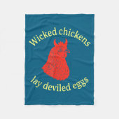 Couverture Polaire Wicked Chickens Lay Deviled Eggs  (Devant)