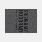 Couverture Polaire Wife Mom Raising Husband Exhausting (Devant (Horizontal))