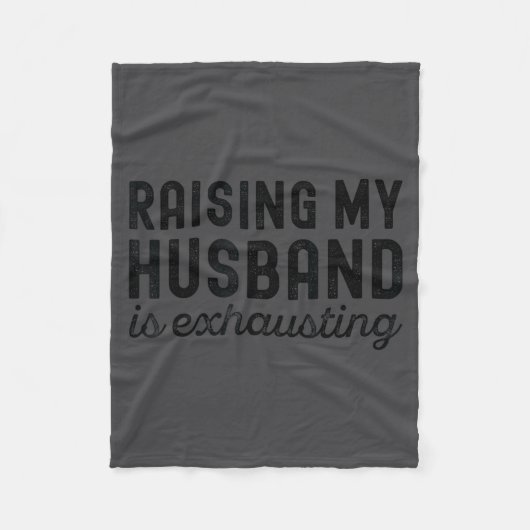 Couverture Polaire Wife Mom Raising Husband Exhausting (Devant)