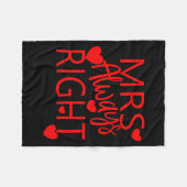 Couverture Polaire Wife Valentines Gift From Husband Mrs Always Right (Devant (Horizontal))