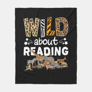 Couverture Polaire Wild About Reading Books And Bookworm Library
