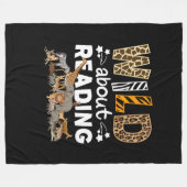 Couverture Polaire Wild About Reading Books And Bookworm Library (Devant (Horizontal))