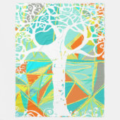 Couverture Polaire Wild and Free Boys Room Abstrait Triangle Motif (Devant)