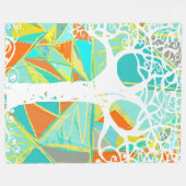 Couverture Polaire Wild and Free Boys Room Abstrait Triangle Motif (Devant (Horizontal))