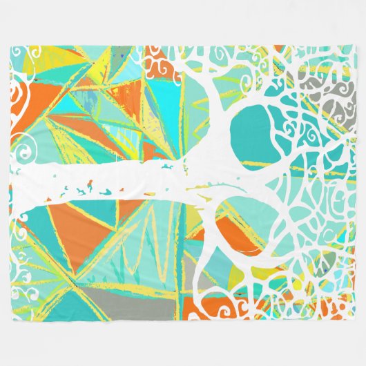 Couverture Polaire Wild and Free Boys Room Abstrait Triangle Motif (Devant (Horizontal))