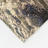 Couverture Polaire Wild Horses Playing in the Sea print (Coin)