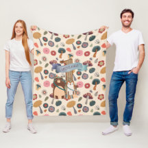 Wild One Woodland Animaux Blanket 1er Anniversaire