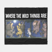 Couverture Polaire Wild Things and Max Dancing in Moonlight (Devant (Horizontal))