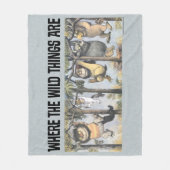 Couverture Polaire Wild Things and Max Swinging From Trees (Devant)