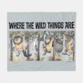Couverture Polaire Wild Things and Max Swinging From Trees (Devant (Horizontal))