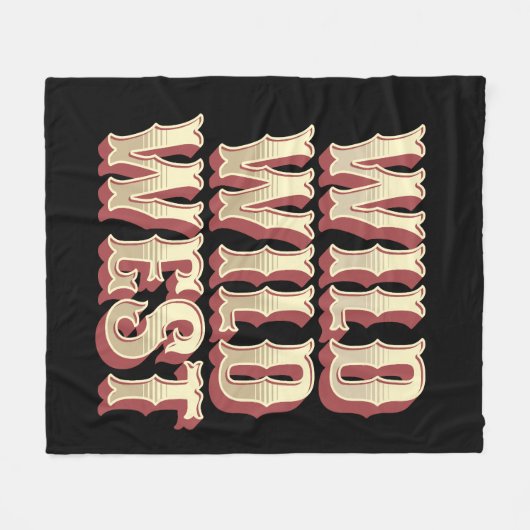 Couverture Polaire Wild Wild West (Devant (Horizontal))