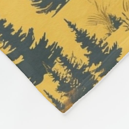 Couverture Polaire Wilderness Bull Moose Foraging The Forest (Coin)