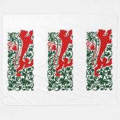 Couverture Polaire Will Bradley Heraldic Lion (Devant (Horizontal))